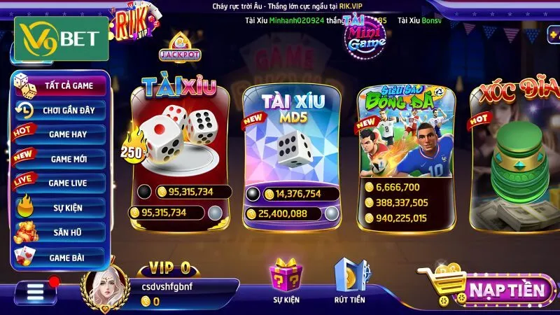 Tài Xỉu là trò chơi mini game được nhiều cược thủ yêu thích